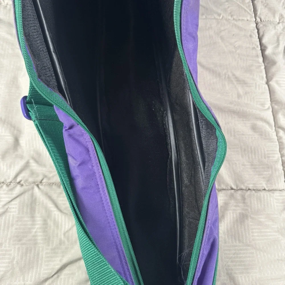 Balle De Match Racquet Bag Zip Case W Strap Nylon Vintage Tennis 90s Colorful